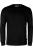 Kronstadt Hannes Sweatshirt ronde hals zwart, Effen