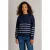 Ivy Beau gestreepte trui – blauw