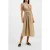 French Connection Faron Midi One Shoulder Dress Brown