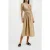 French Connection Faron Midi One Shoulder Dress Brown