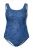 Ulla Popken Badpak  blauw / zwart