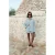 Colourful Rebel high waist casual short lichtblauw