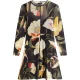 Ted Baker Zwarte Midi-jurk Met Lange Mouwen En Mesh