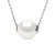 Zoetwater parelsnoer 10-11mm Ronde Black Chain Convict Luxury 925