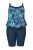 Ulla Popken Tankini  marine / smoky blue / donkerblauw / mintgroen
