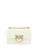 PINKO Witte Leren Love One Mini Schoudertas