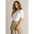 Ivy Beau midi rok – licht kaki