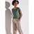 Street One Dames Shirt met folietekst in Groen