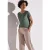 Street One Dames Shirt met folietekst in Groen