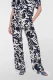 Geisha Pants Naive Flower 61141-26 Broek 675 Navy/off-white