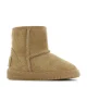 Shoesme gevoerde suède enkelboots cognac