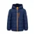 TYGO & vito gewatteerde winterjas met logo – donkerblauw