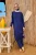 Marineblauwe, bescheiden badmode Burkini-set met volledige dekking