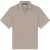 Malelions Men Seersucker Buttonless Polo | Taupe