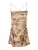 Bershka Jurk  beige / bruin / donkerbruin