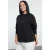 Trendyol Curve Dames Zwart Effen Lang Regular fit Grote maten Sweatshirts