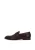 Brown loafers with embellished upper