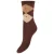 ICHI sokken IATILDE donkerbruin/beige
