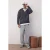 TRENDYOL MAN Heren Grijs Effen Lang Oversized Sweatshirts