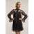 Motivi Short Lace Dress With Bow Smart Couture Black