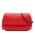 Tweedekans Mini Nappa Intrecciato Uitbreidbare Ketting Flap Crossbody