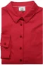 Desoto Slim Fit Dames Overhemd Framboos, Effen