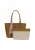 Usha Shopper ‘Back To Office’  beige / olijfgroen