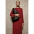 Mango midi jurk rood