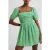 French Connection Cadie Verona Sq Nk Uk Len Dres Poise Green