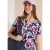 Shirt met tuniek en split aan de hals