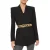 Kurt Geiger leren riem met koeienprint Shoreditch/ecru