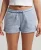 Superdry Vrouwen Vintage Logo Jersey Short van Biologisch Katoen Lichtblauw