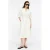 comma relaxed fit blousejurk met ceintuur – wit