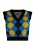 Mymo gebreide trui Dames Zwart Blauw Veelkleurig