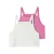 NAME IT KIDS cropped top – set van 2 roze/wit