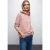 Street One Dames Sweater met capuchon in Roze