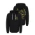 ONLY & SONS regular fit hoodie met backprint – zwart