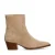 Manfield suède enkellaarzen beige