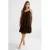 BEACHWAVE crinkle strandjurk donkerbruin