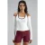 Slim Fit Gebreide Blouse met U-Hals en Contrasterende Afwerking