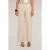 Motivi High-waisted Palazzo Trousers In Crêpe Fabric White