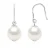 Oorbellen Hooks zoetwaterparels Rond 8-9 mm White 925