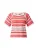 ICHI Trui ‘IHBandie’  mintgroen / oranje / pink / wit