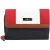 TOM TAILOR Portemonnee ‘Juna’  nachtblauw / bruin / rood / wit