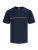 JACK & JONES Shirt ‘JCOFUSION’  donkerblauw / wit