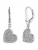 DKNY Oorbellen  zilver / transparant
