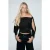 Blouse met blote schouders, spaghettibandjes en regular fit