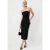 TRENDYOLMİLLA Dames Zwart Effen Midi Mouwloos Bodycon Jurken