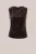 WE Fashion – Dames jerset velvet singlet – Donkerbruin –