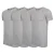 Cappuccino Italia – Heren 4-Pack T-shirt – Extra Lang – Grijs –